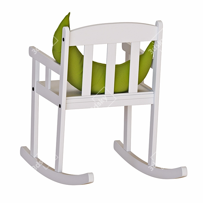 Stylish SUNDVIK Rocking Chair 3D model image 2