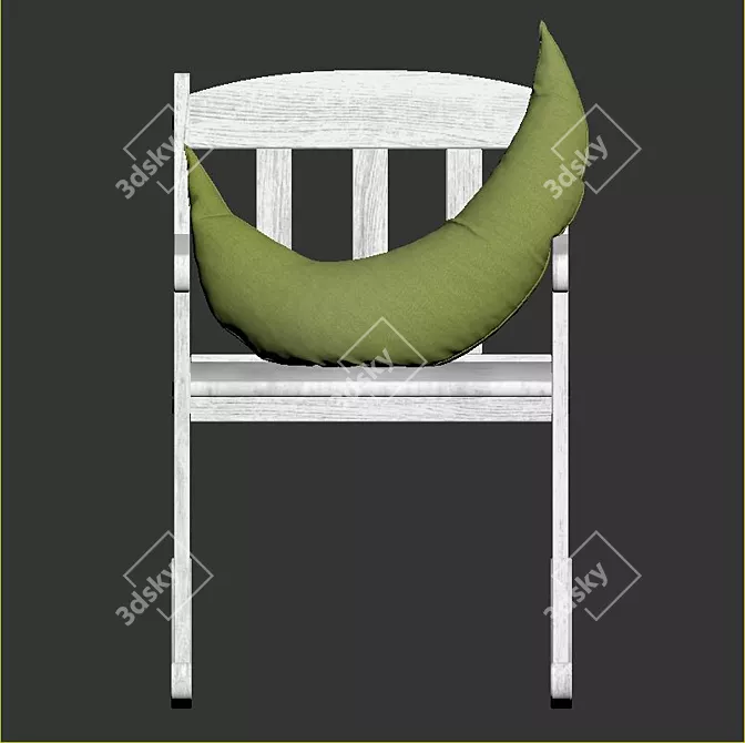 Stylish SUNDVIK Rocking Chair 3D model image 6