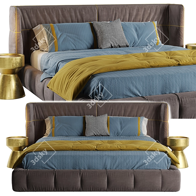 Elegance Dream Bed 3D model image 2