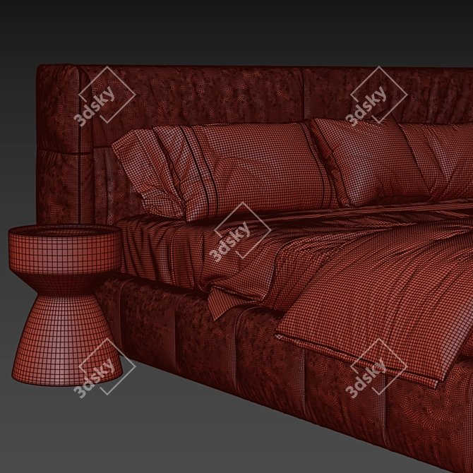 Elegance Dream Bed 3D model image 4