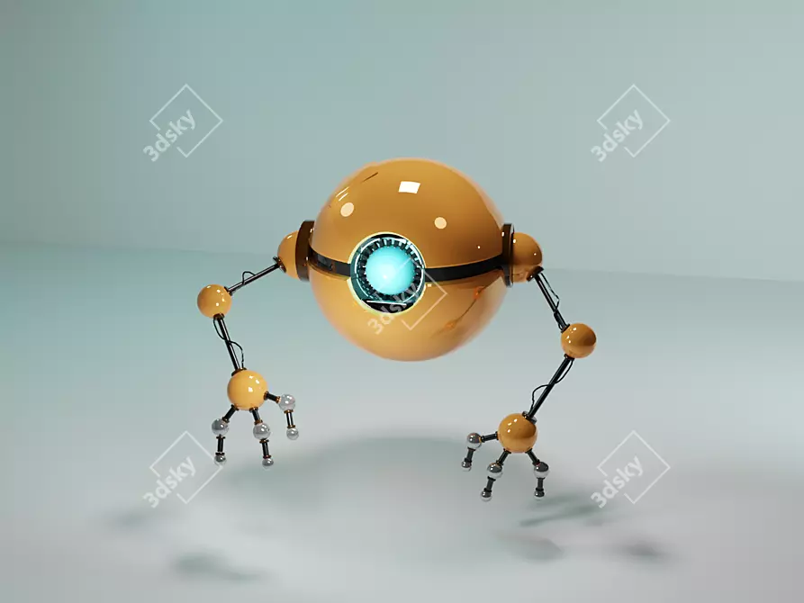 TechBot: Your Personal Robotic Assistant 3D model image 1