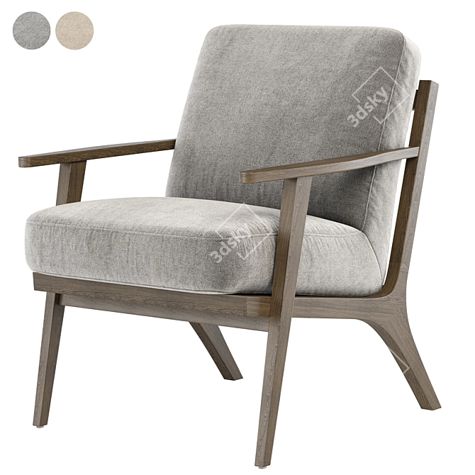 Modern Chair08 - Stylish Mid Century Design! 3D model image 1