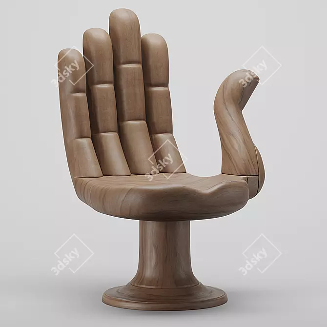 Pedro Friedeberg Hand Chair: Unique and Stylish Seating Solution 3D model image 11