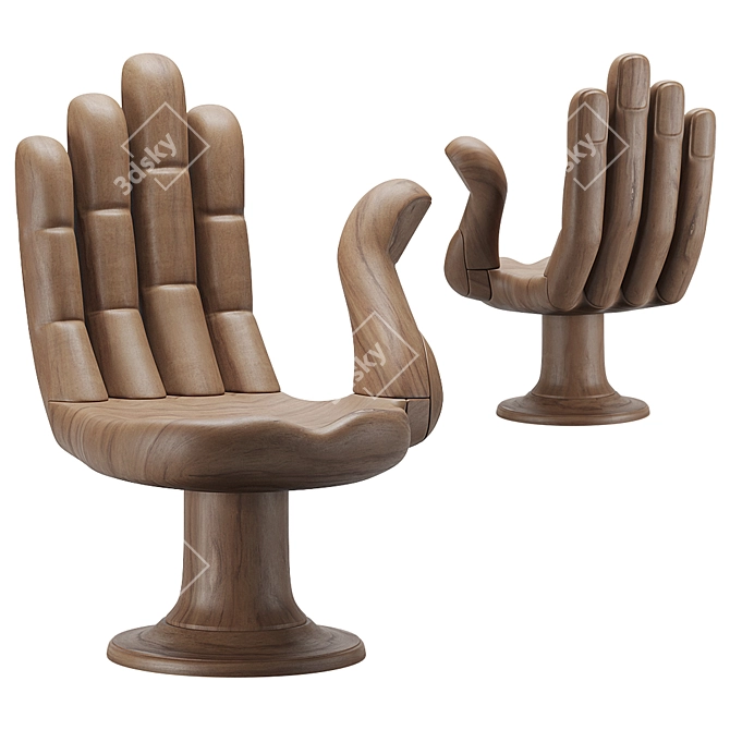 Pedro Friedeberg Hand Chair: Unique and Stylish Seating Solution 3D model image 12