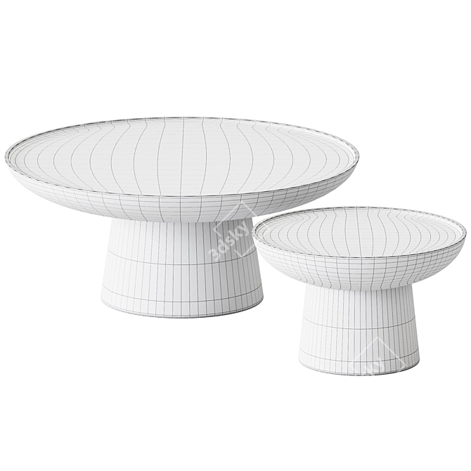 Louis Couchtisch: Elegant Coffee Tables 3D model image 2
