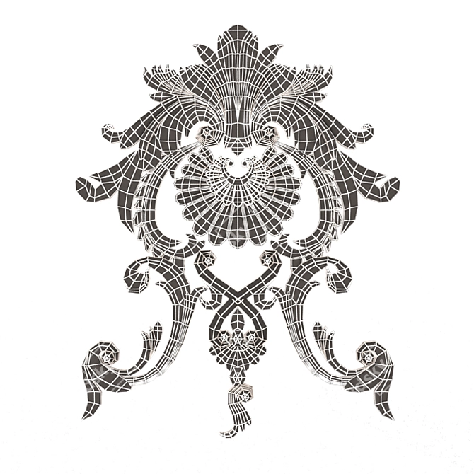 Exquisite Carved Panel for CNC Designs 3D model image 4