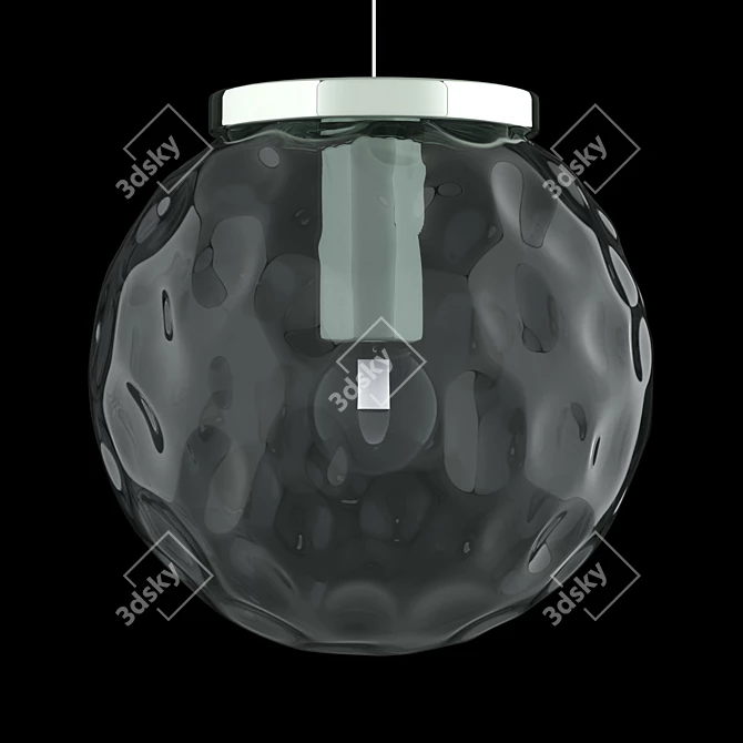 Crystal Lux Mayo SP1 D300 Chrome / Blue - Retro Pendant Light 3D model image 3