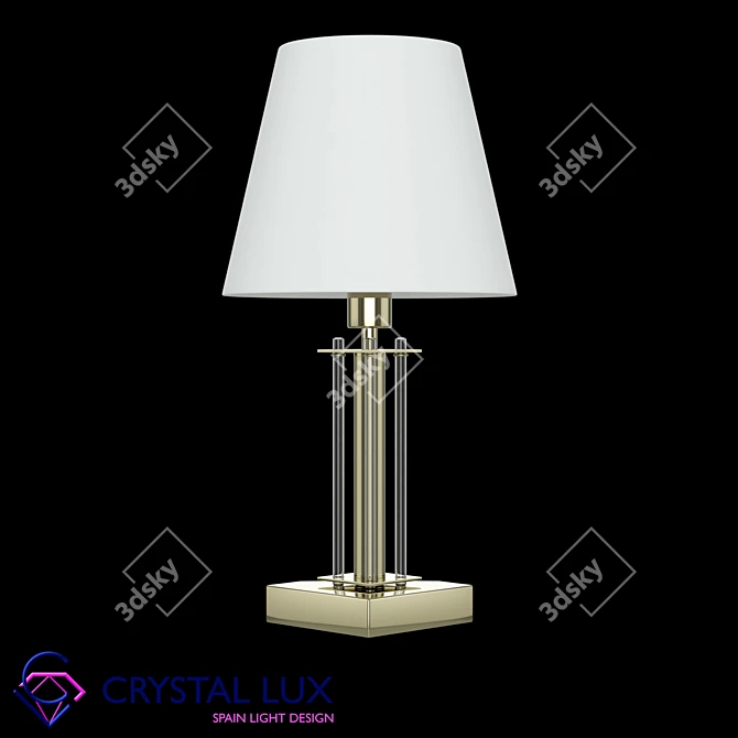 Crystal Lux Nicolas LG1 Gold/White 3D model image 1