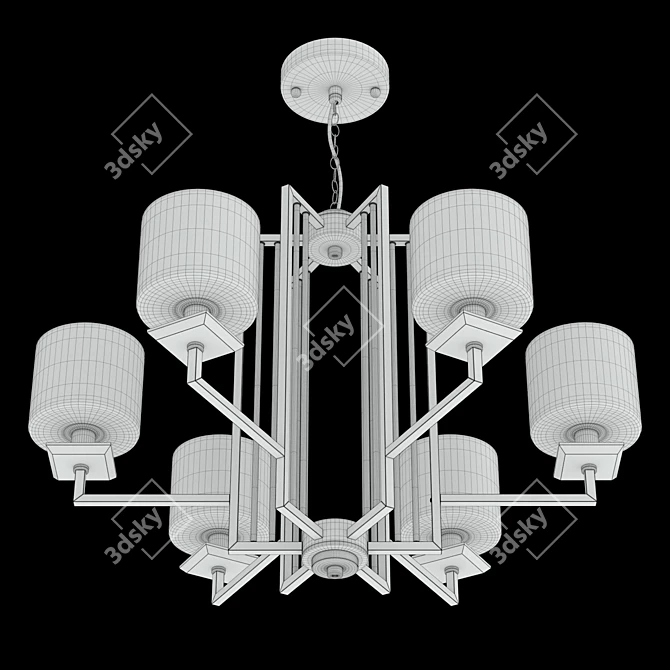 Modern Nicolas SP-PL6 Pendant Light 3D model image 6