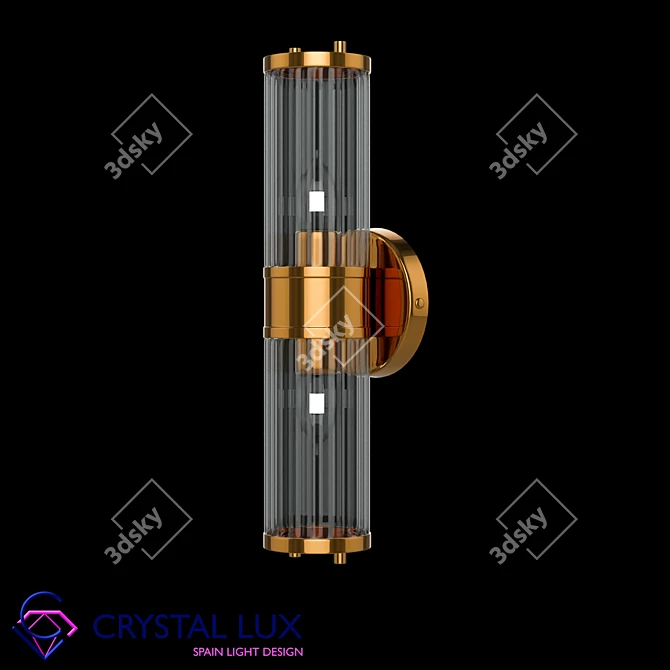 Crystal Lux Sancho AP2: Modern-height 440mm Depth 102mm 3D model image 1