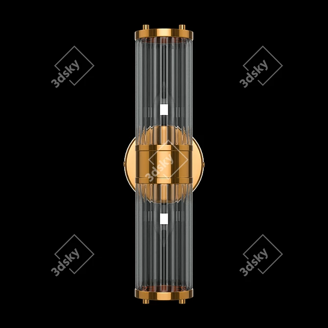 Crystal Lux Sancho AP2: Modern-height 440mm Depth 102mm 3D model image 2