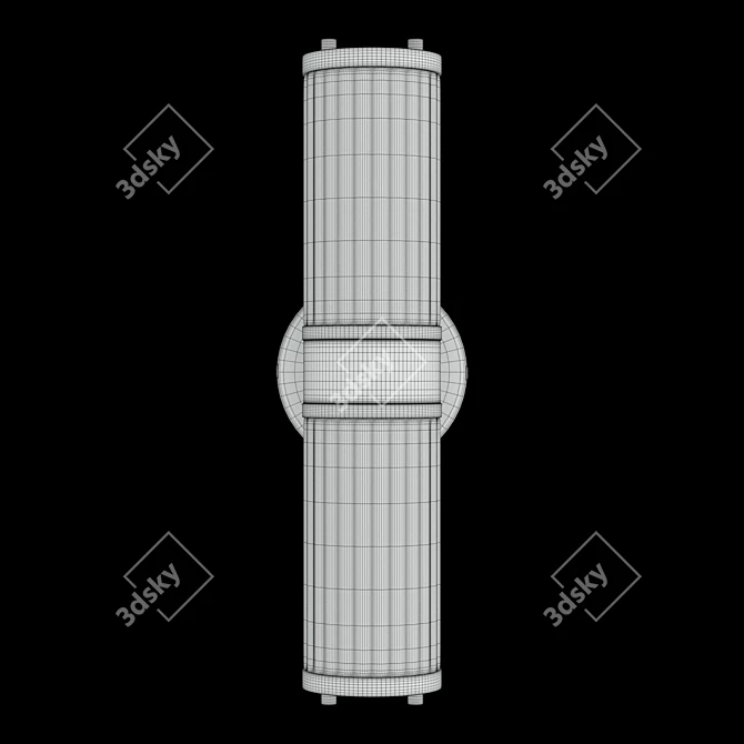 Crystal Lux Sancho AP2: Modern-height 440mm Depth 102mm 3D model image 5