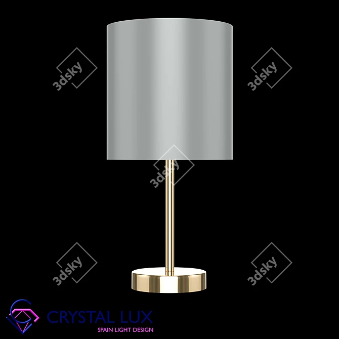 Sergio LG1 Gold: Modern Spanish Crystal Pendant 3D model image 1