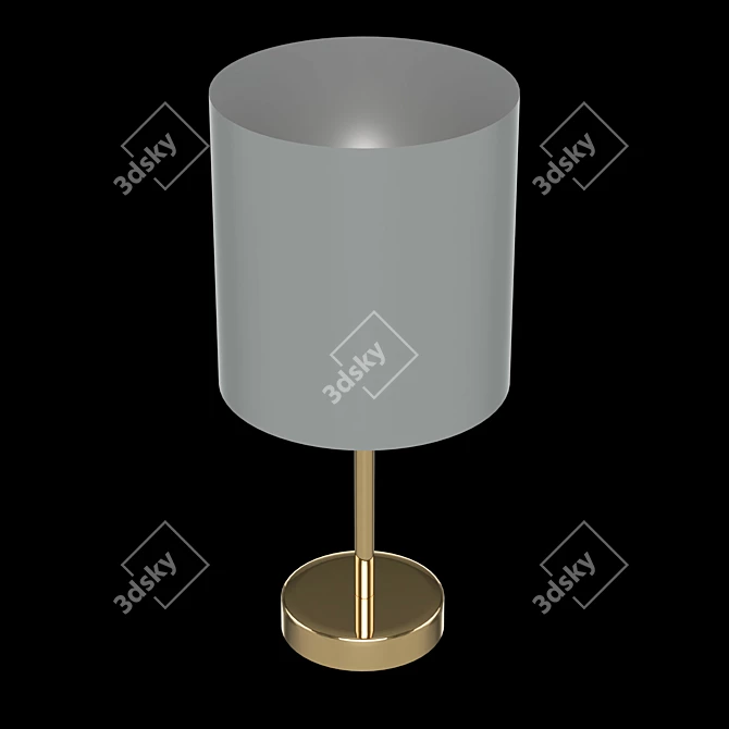 Sergio LG1 Gold: Modern Spanish Crystal Pendant 3D model image 2
