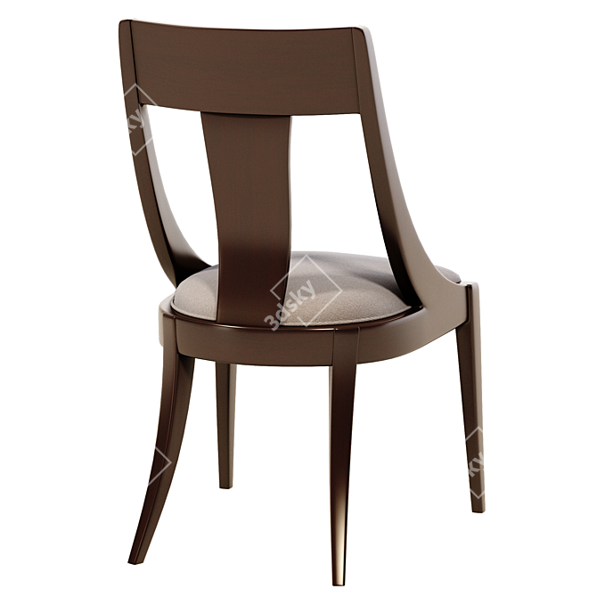 Century Dain Side Chair: Stylish and Compact 3D model image 4