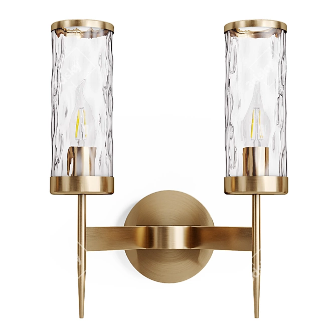 Dantone Sham Double Wall Sconce 3D model image 1