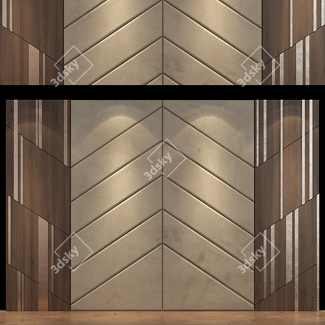 Sleek Panel 111: Modern Design 3D model image 1
