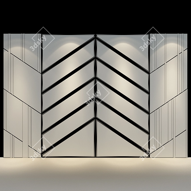 Sleek Panel 111: Modern Design 3D model image 2