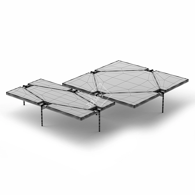 Modern Blue Coffee Table: Turri Blues 3D model image 3