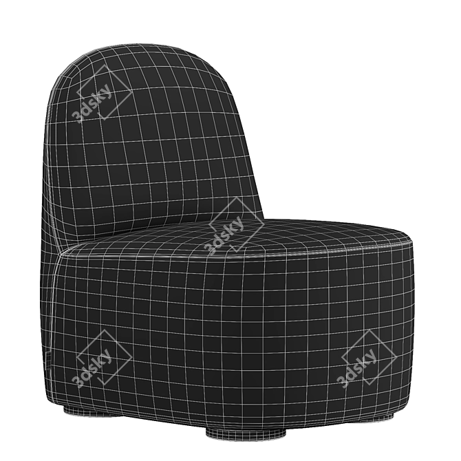 Polar Lounge Chair S: Comfort Redefined 3D model image 6