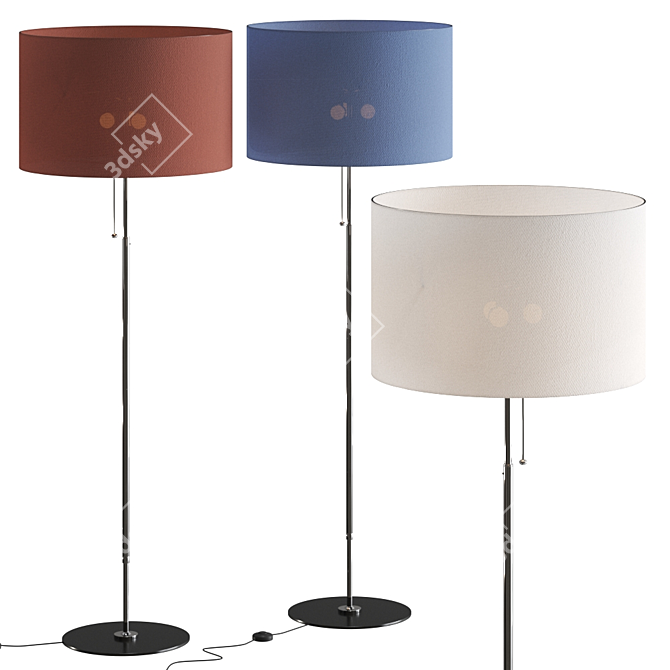 Modern STLWS Floor Lamp: Elegant and Functional 3D model image 1