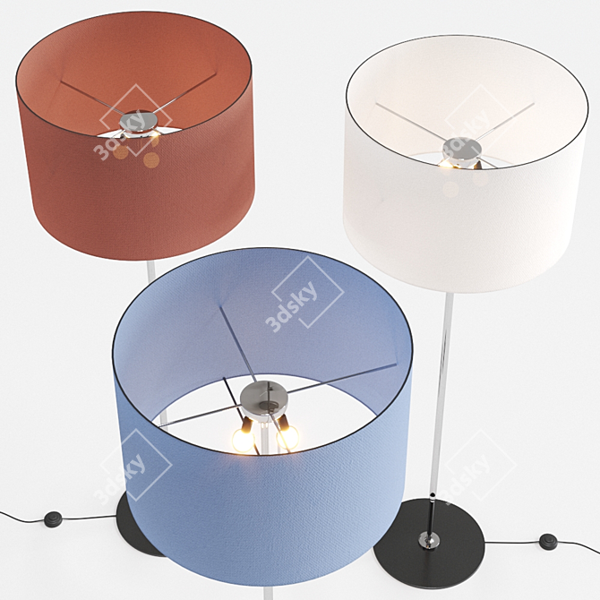 Modern STLWS Floor Lamp: Elegant and Functional 3D model image 2