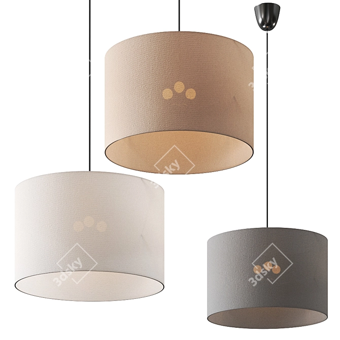 HLWSP Pendant Lamp: Sleek and Stylish Illumination 3D model image 1