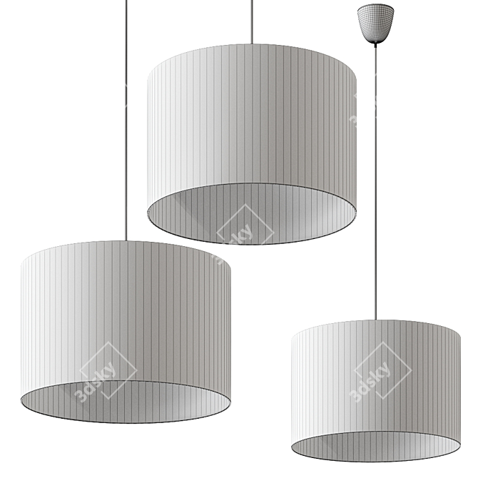 HLWSP Pendant Lamp: Sleek and Stylish Illumination 3D model image 2