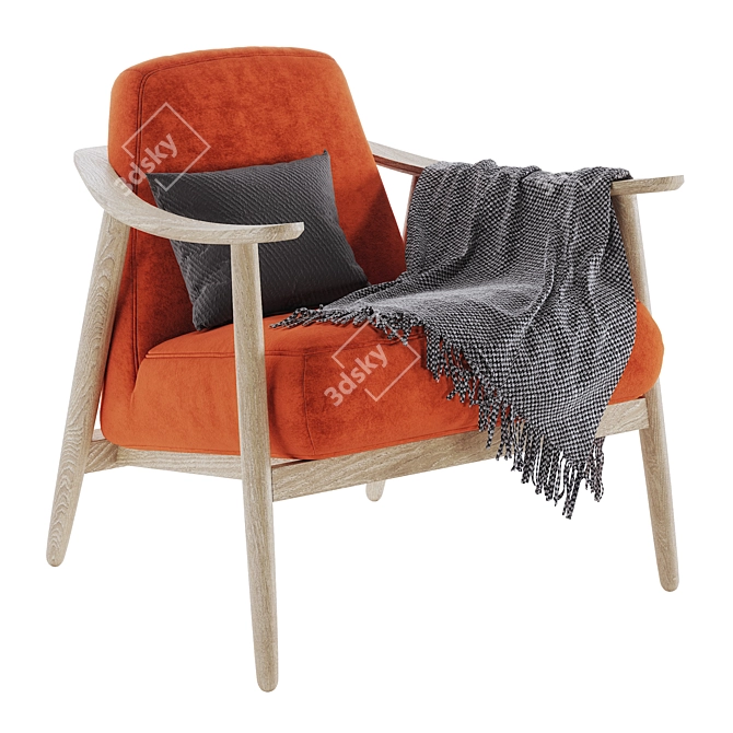 Modern Baltic Chair: Stylish, Comfortable, and Versatile 3D model image 1