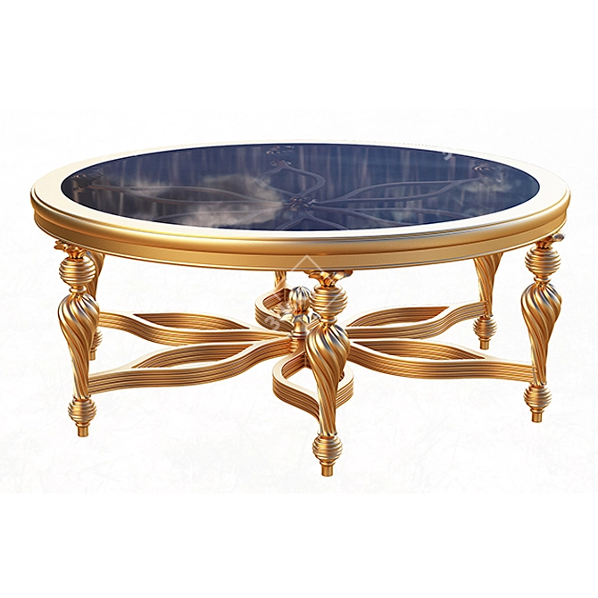 Elegant Yegane Tea Table 3D model image 1