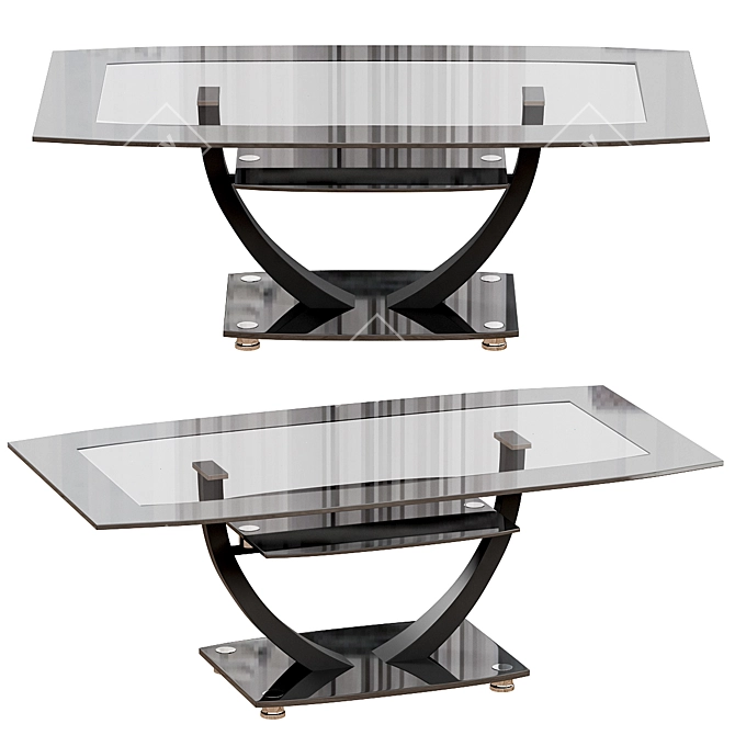 Sleek Modern Orpha Coffee Table 3D model image 1