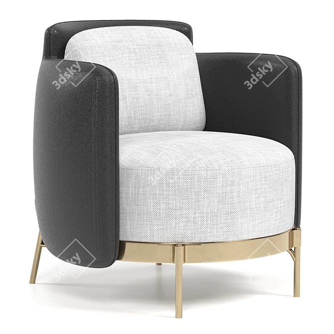 Stylish Armchair for Modern Living 3D model image 1