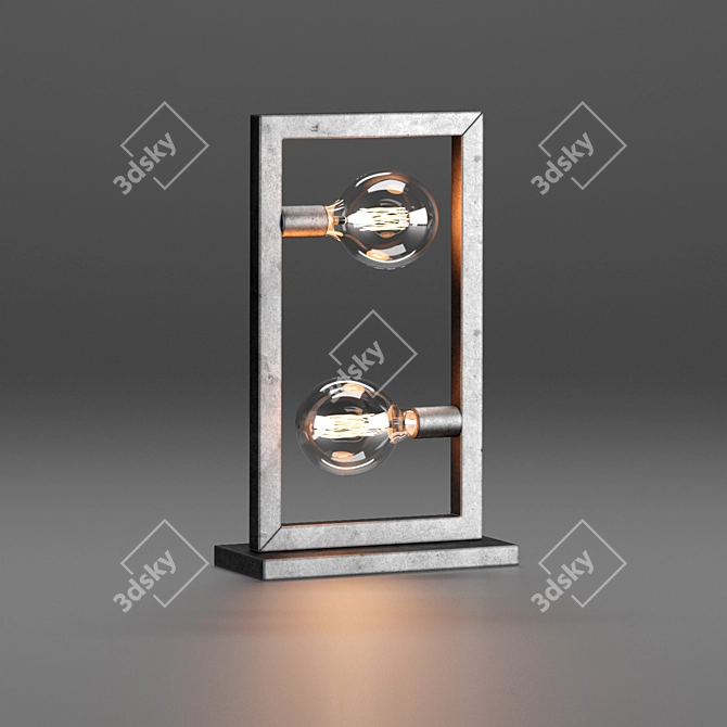 Furnwise Aiden: Industrial Table Lamp - Stylish Lighting Solution 3D model image 3