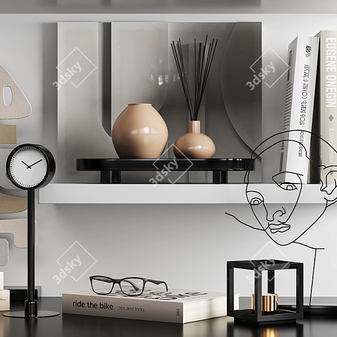 Versatile Home Decor Set: Stylish, Functional 3D model image 2