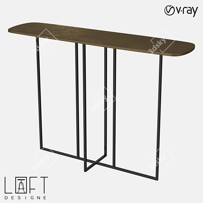 6027 Model Metal Table 3D model image 1