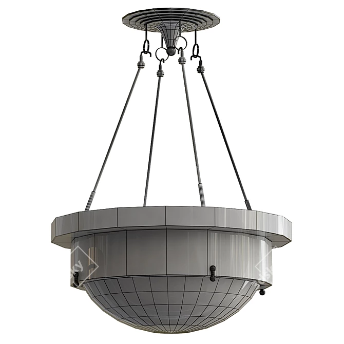 Modern Venum Chandelier - Exquisite Lighting Fixture 3D model image 2