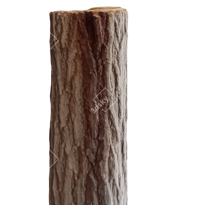 Nature-inspired Tree Trunk Sculpture 3D model image 4