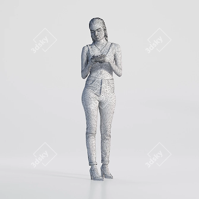 High-detail 3D Character Model 3D model image 3