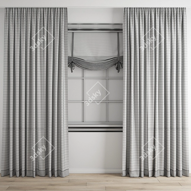 Poly Curtain 3D Models 3D model image 5