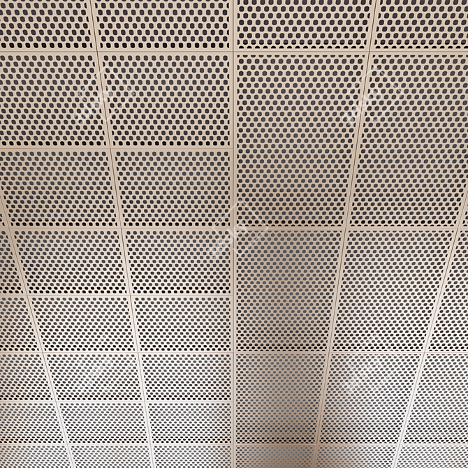 Perforated Metal Panels 3D model image 1