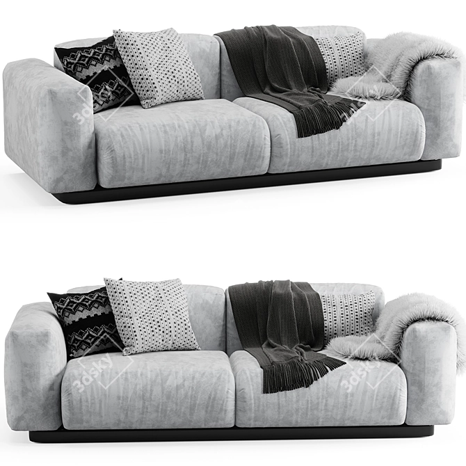 Modern Croatian Sofa 3D model image 1