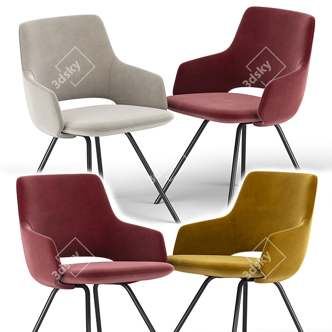 Sleek Jima Chair: Modern Design 3D model image 3