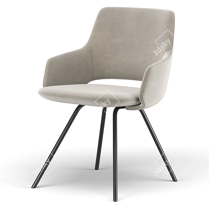 Sleek Jima Chair: Modern Design 3D model image 5