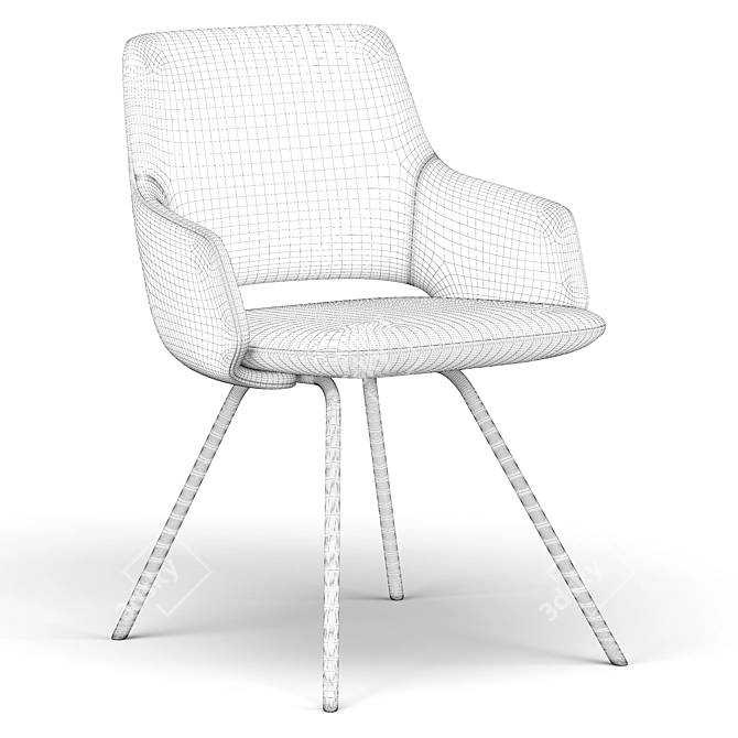 Sleek Jima Chair: Modern Design 3D model image 1