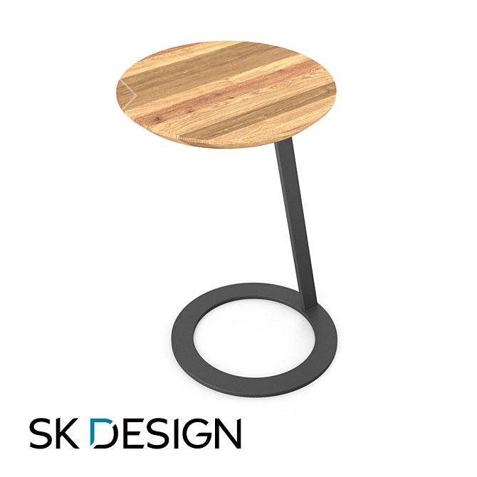 Sleek Soho Side Table 3D model image 1