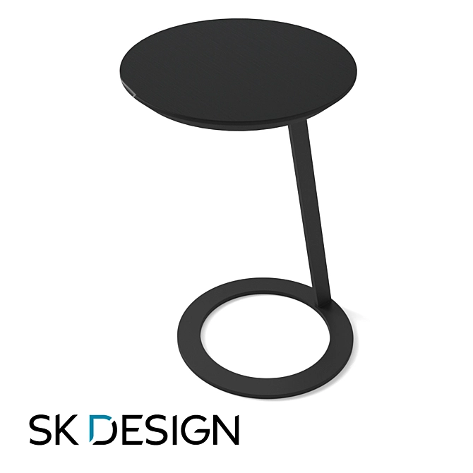 Sleek Soho Side Table 3D model image 8