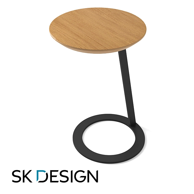 Sleek Soho Side Table 3D model image 10