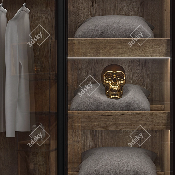 Versatile Hinged Cabinet with RPE Sistema Raumplus 3D model image 4
