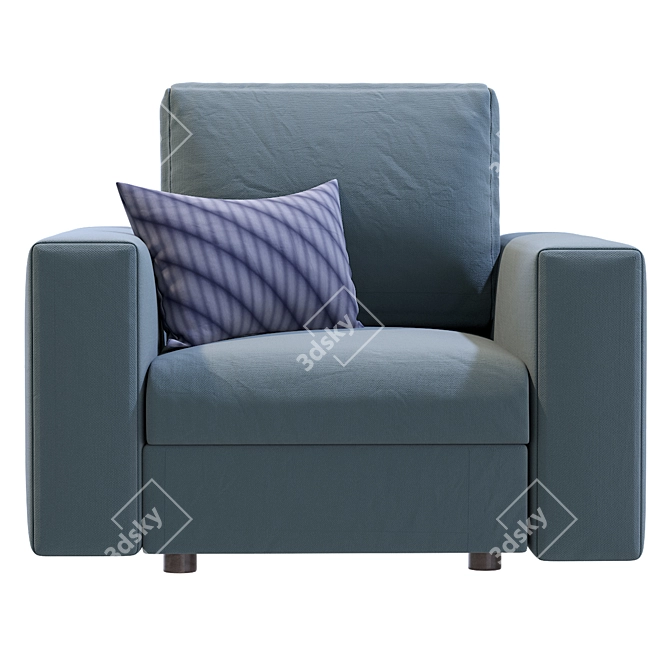 Timeless Elegance: Classic Armchair 3D model image 4