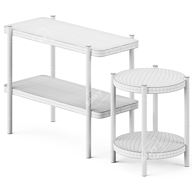 Elegant Listerby Coffee Tables | Ikea 3D model image 2